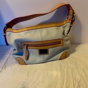 Tignanello shoulder hobo bag bone and natural leather excellent condition